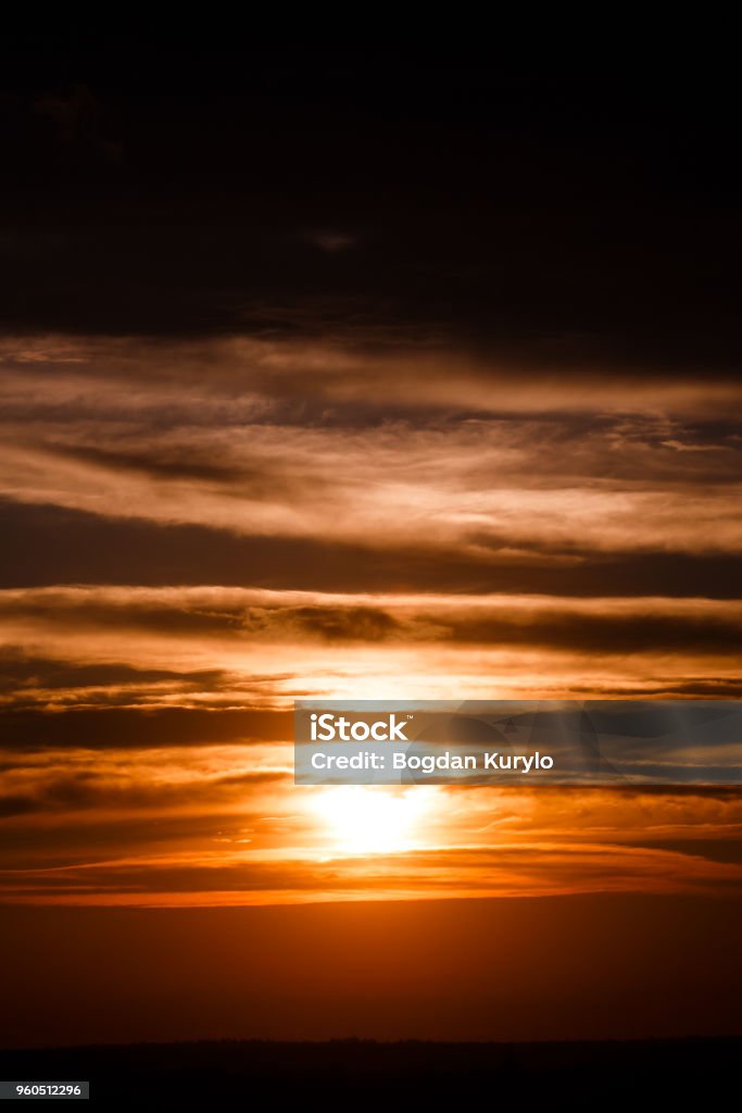 Amazing Sun At Dusk Clouds Sunset Image Beautiful Red Cloudy Sunset In  Orange Sky Dramatic View Fascinating Wallpaper Beautiful Nature Moments  Breathtaking Scenery Pure Beauty Stock Photo - Download Image Now - iStock