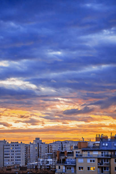 istock Houses at sundown in Budapest 960512944