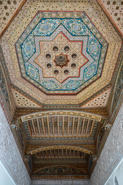 istock Decorated ceiling inside Bahia Palace, Marrakech, Morocco 960513390