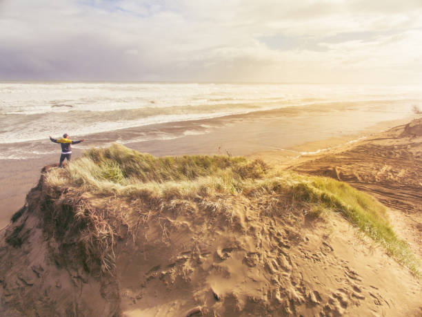 Muriwai Beach, Auckland, New Zealand.