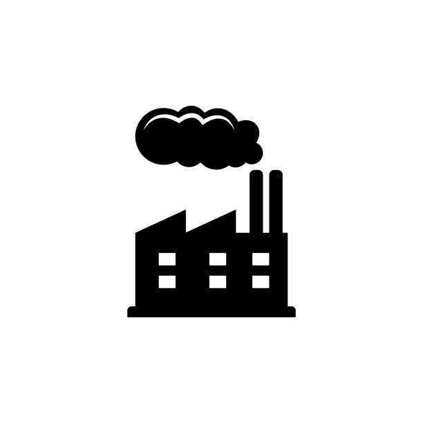 ikon kilang. minyak elemen ikon gas. ikon desain grafis berkualitas premium. ikon sederhana untuk situs web, desain web, aplikasi seluler, grafik info - alat berat ilustrasi stok