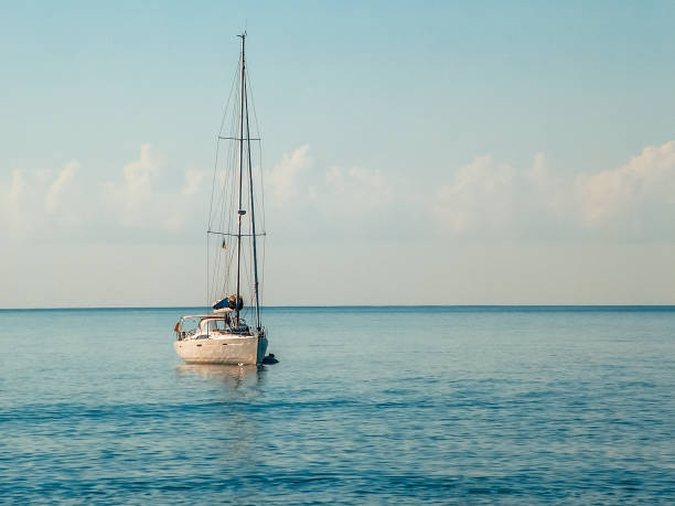 istock Yacht in the azure sea 960538998