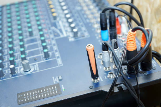 istock Professional music console. DJ equipment. Focus on foreground 960551440