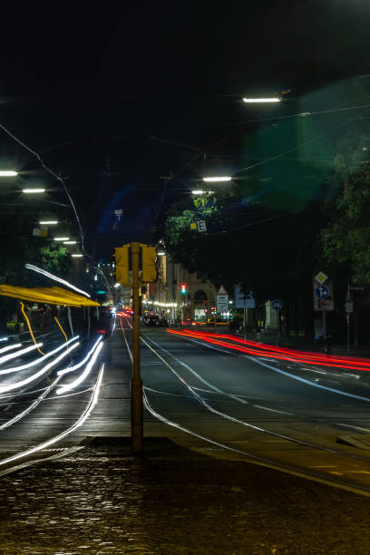 istock light trails at Munich Maximilianstreet 960560400