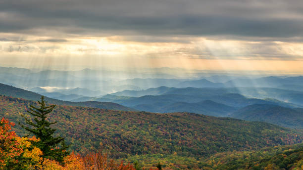 istock Streaming Autumn Morning light on the Blue Ridge Parkway 960567738