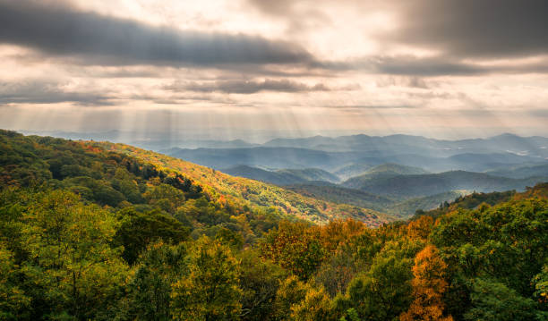 istock Streaming Autumn Morning light on the Blue Ridge Parkway 960567770