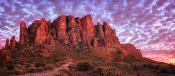 istock Lost Dutchman State Park - Superstition Mountains at Sunset 960567784