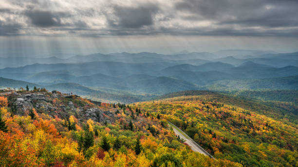 istock Streaming Autumn Morning light on Rough Ridge and the Blue Ridge Parkway 960567820
