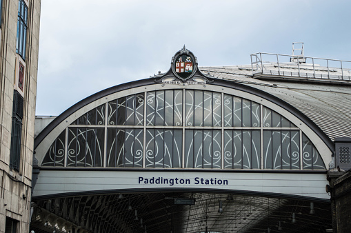 London, United Kingdom - May 28, 2023:  underground station Earls Court in London