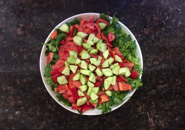 istock Green salad for iftar meal at Ramadan 960579272