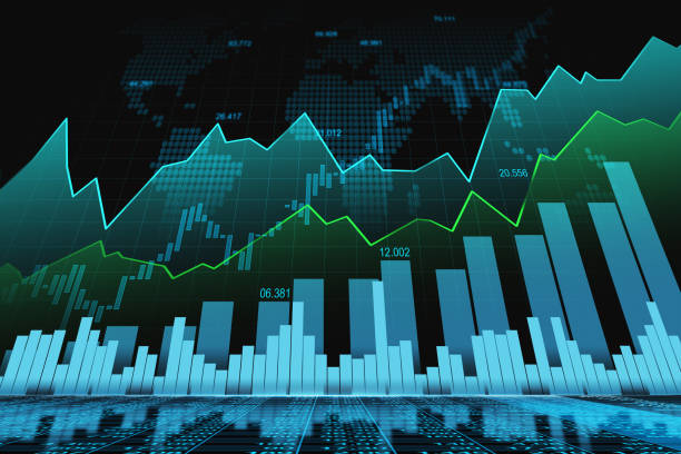 istock Stock market or forex trading graph in graphic concept 960579338