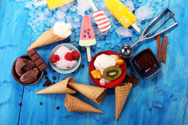 istock Vanilla frozen yogurt or soft ice cream in waffle cone. 960591324