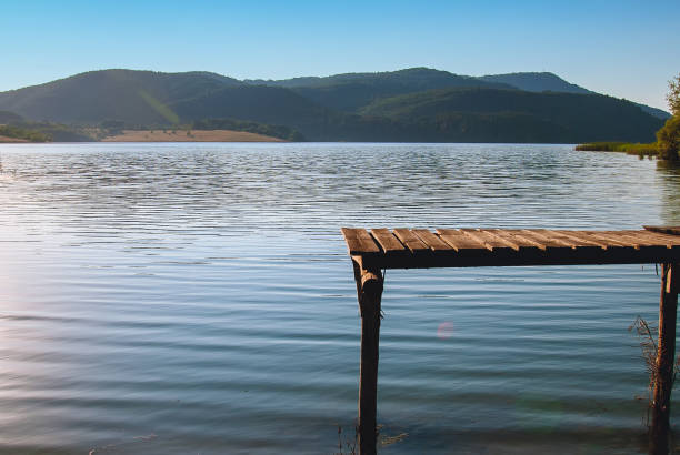 istock Lake with fishing dock 960607580