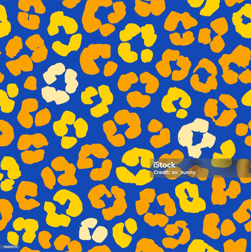 Leopard Print Shells Vector Illustration Leopard Print Seamless Background Pattern Stock ...