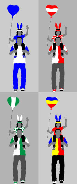 istock Sport supporter father and daughter silhouette 960616430