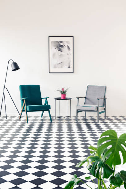 istock Turquoise and grey living room 960616702