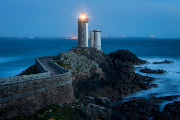Le Petit Minou lighthouse near Brest city, Brittany, FranceLe Petit Minou lighthouse near Brest city, Brittany, France
