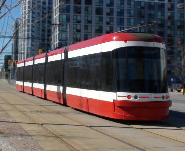 istock Toronto Downtown Modern Tram View In Ontario Canada 960617318