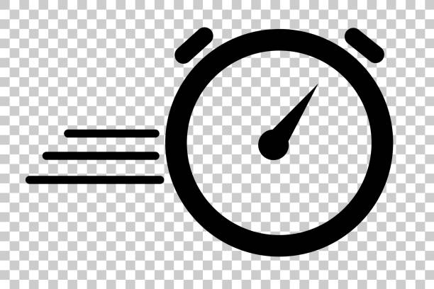 illustration for duration of deadline / dateline, icon of stop Watch or fast Processing, at transparent effect background vector illustration for duration of deadline / dateline, icon of stop Watch or fast Processing, at transparent effect background trickle-down stock illustrations