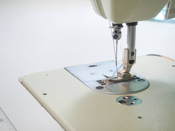 istock Presser foot sewing machines. Sewing machine in the workplace. 960659716
