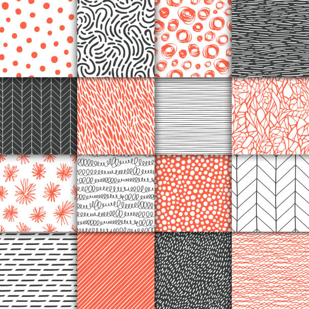Premium Vector  Hand drawn simple seamless pattern with