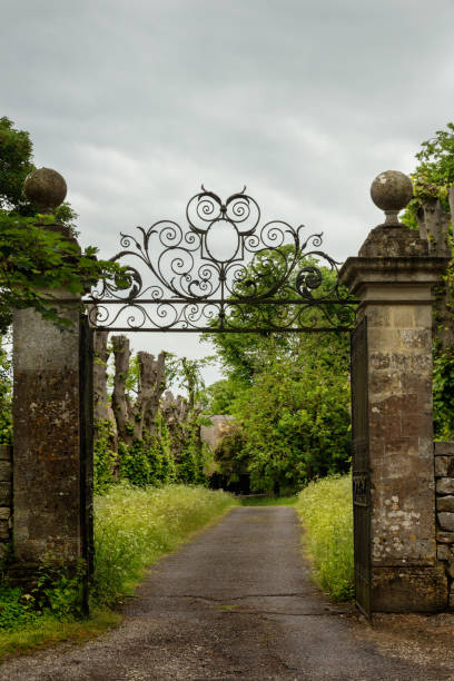 istock A gate over a single lane path in Wiltshire, England 960665888