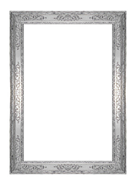 istock Antique gold frame isolated on black background, clipping path 960666002