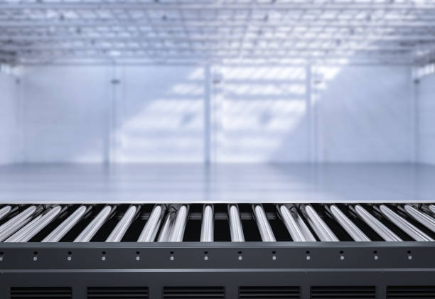 istock conveyor belt in factory 960666828