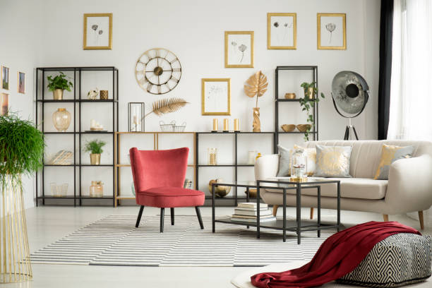 istock Armchair in white living room 960667416