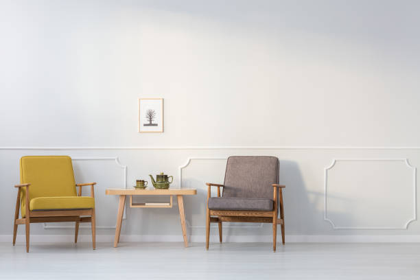 istock Yellow and grey living room 960667604