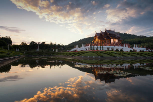 istock Ho Kham Luang at Royal Flora Expo, traditional thai architecture 960670808