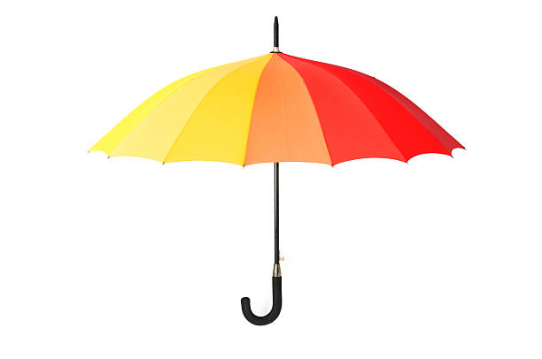 istock Colourful umbrella isolated on the white background 96067293