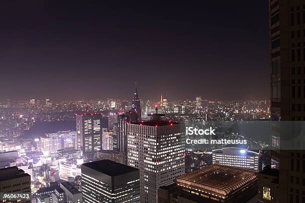 Tokyo Shinjuku District Aerial View Stock Photo - Download Image Now - Aerial View, Beautiful People, Building Exterior