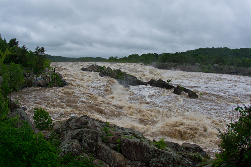 Great Falls National Park Flood Event High Water