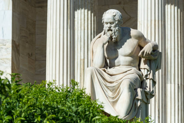 istock classical statue of Socrates at academy of athens 960679800