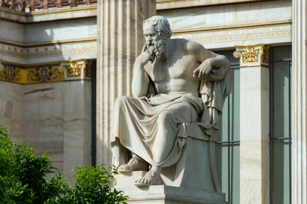 istock classical statue of Socrates at academy of athens 960679810