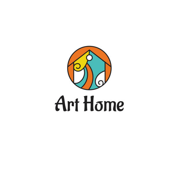 Art Home vector art illustration