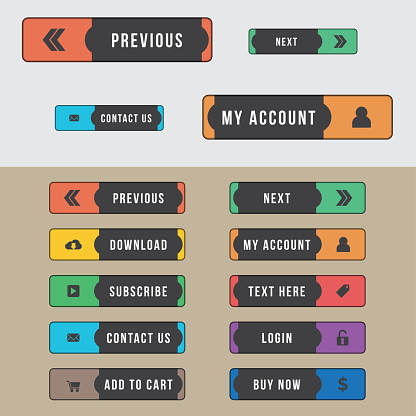 Button Label Html Web Button Label Style Stock Illustration - Download Image Now - Buying ...