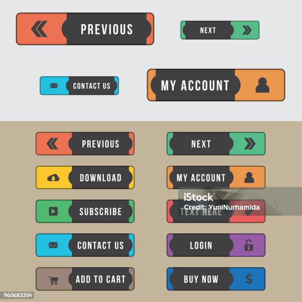 Labebutton Label Web Button Label Style Stock Illustration - Download Image Now - Buying ...