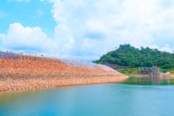 istock Water in dam countryside the for Power generation with copy space add text 960698662