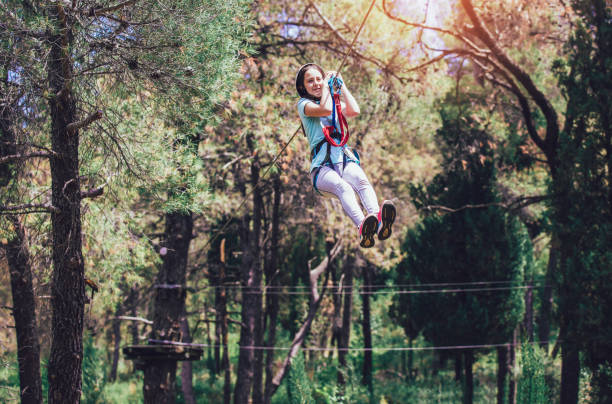 istock Girl in adventure park 960703424