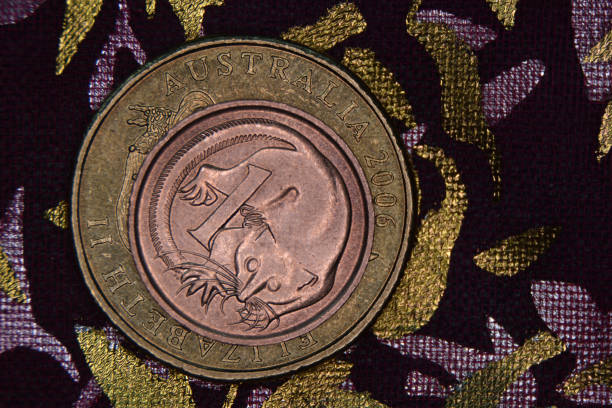 istock Finance pyramid - Australian coins stacked on each other. 960707908