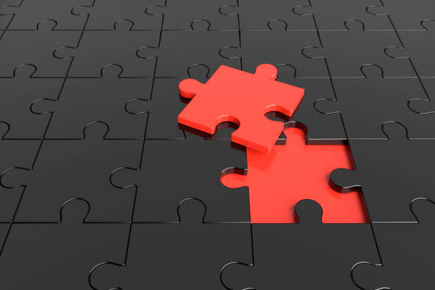istock Abstract background of puzzle. 3D rendering. 960715418