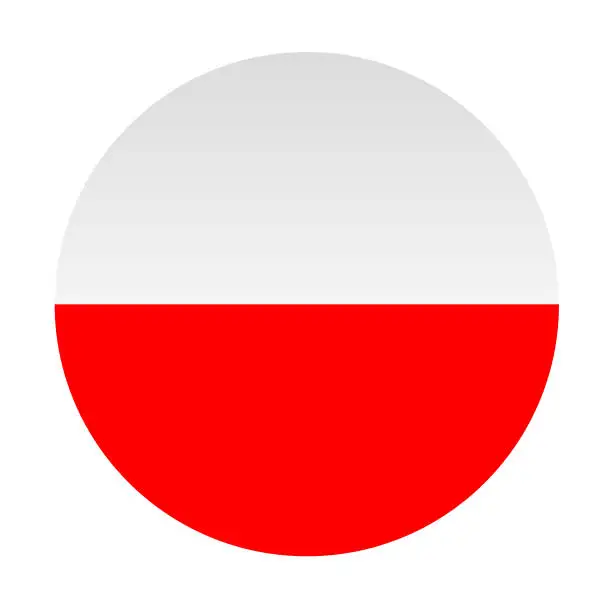 Vector illustration of Poland flag