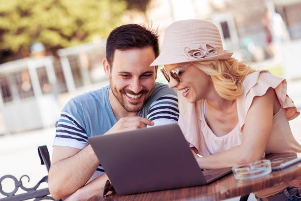 istock Cheerful young couple having fun outdoors. 960725370
