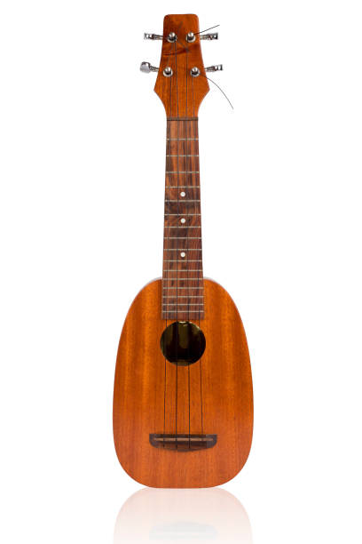 istock Close-Up Of Guitar Against White Background 960730318