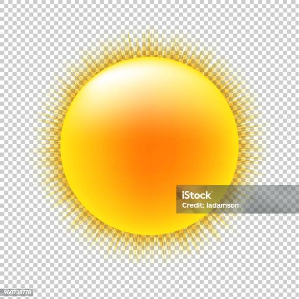 Sun With Transparent Background Stock Illustration - Download Image Now - Sun, Sunlight, Cartoon