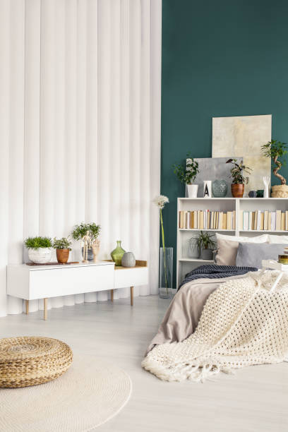 istock Plants in bright bedroom interior 960739720