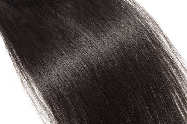 istock straight black human hair weave extension lace closure 960743234