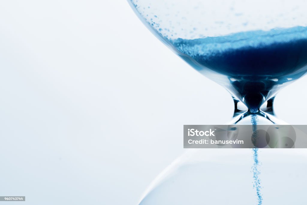 hourglass on white background a hourglass on white background Time Stock Photo